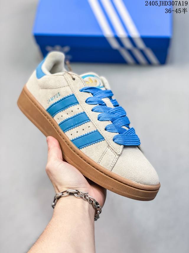 Adidas阿迪达斯.男女鞋 三叶草campus 00S 面包鞋复古休闲板鞋。千禧回潮！Adidas Campus 00S 经典再现！面包化的campus鞋款在