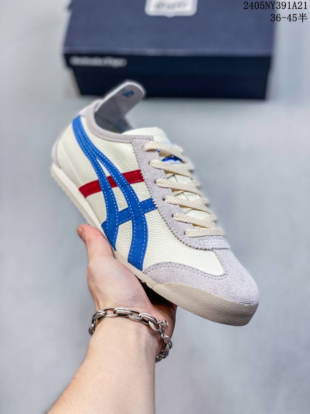 亚瑟士onitsuka Tiger鬼冢虎 全新配色！同步官方！独家首发！亚瑟士 Onitsuka Tiger 鬼冢虎 荔枝纹二层皮！欧洲腊软鞋垫！足弓乳胶垫！鞋