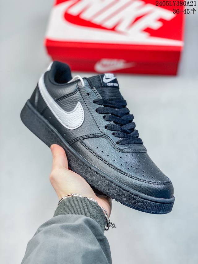 耐克 Nike Court Borough Low 2 Gs 小空军 低帮百搭透气休闲运动板鞋男女鞋 经典耐用的设计，兼顾舒适脚感和出众风范，演绎匠心之作。结构