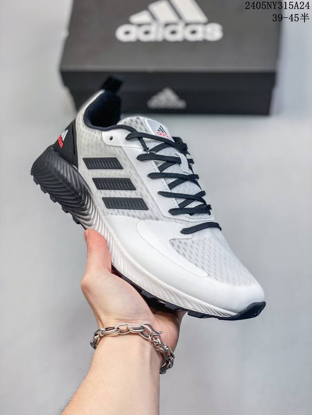 Adidas Neo Runfalcon舒适 织物合成革 透气 低帮 休闲跑步鞋 05Ny315A24