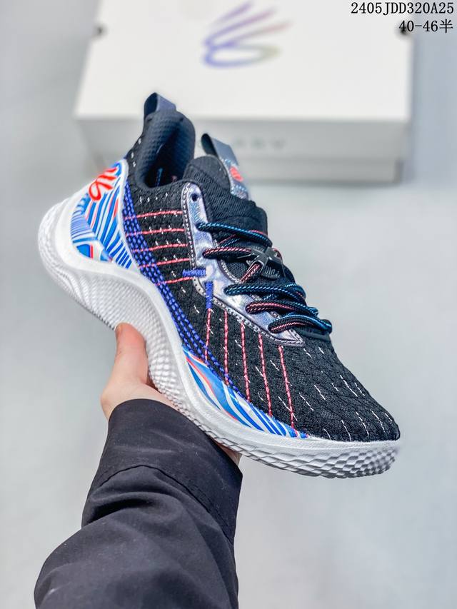 Under Armour Curry 11 库里11 舒适轻便防滑 耐磨透气 低帮 篮球鞋 黑红微翘式鞋头设计，响应灵活，保护脚趾。采用经典鞋型，融入全新细节点