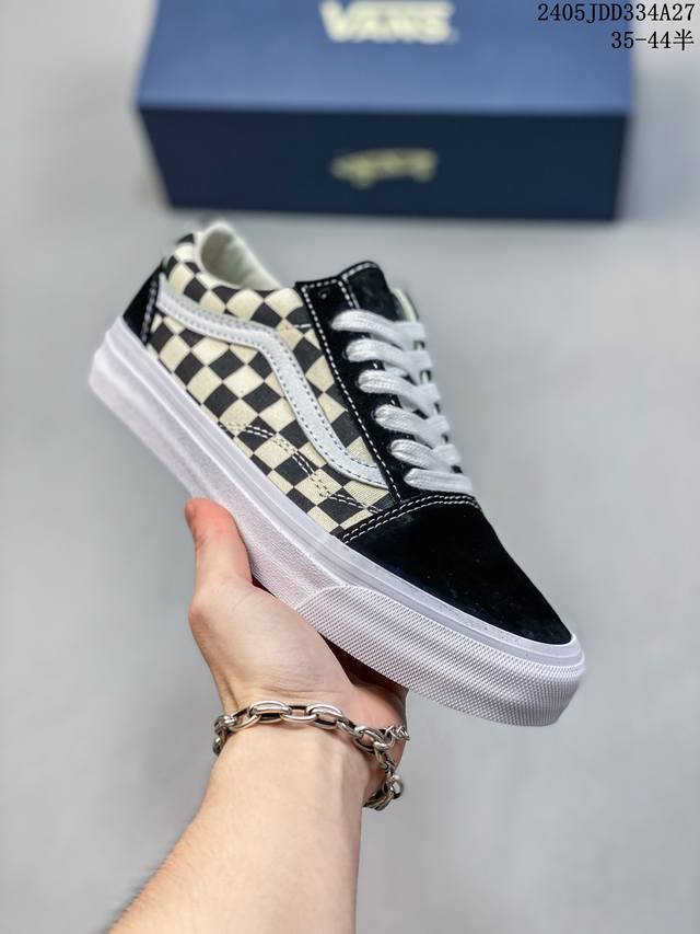 Vans Premium Old Skool 经典黑白 范斯官方 全新vps高阶支线 继承了vans Vault Og以及 Vans 安纳海姆的复古属性 完善鞋