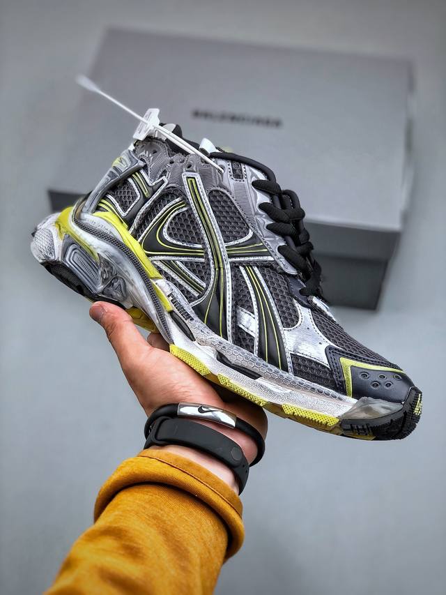 Vg版 高奢品牌-巴黎世家balenciaga Runner Sneaker Dark Grey Black Silver 2.0慢跑系列低帮复古野跑潮流姥