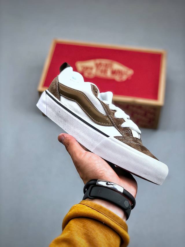 Vans Knu Skool 白褐色复古面包鞋胖胖鞋新款休闲低帮男女款 尺码：35 36 36.5 37 38 38.5 39 40 40.5 41 42 42