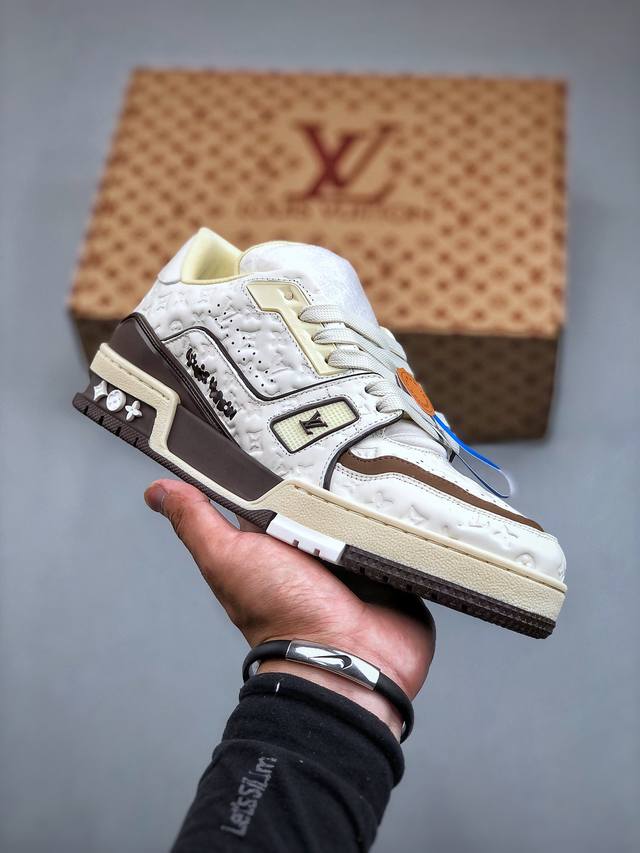 Jf Tyler X Louis Vuitton 路易威登 Lv Trainer 联名款 低帮休闲板鞋 海淘代购同渠道品质 高端零售 外贸充正专供 原版购入开发