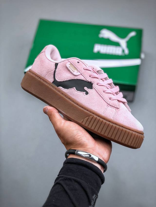 彪马puma Suede Platform Cutout Wns 标贴运动鞋 鞋款复刻，重温足球文化风潮！近日 Puma 将经典鞋款 Palermo 重新带回市