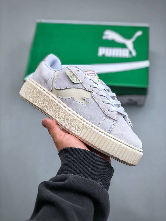 彪马puma Suede Platform Cutout Wns 标贴运动鞋 鞋款复刻，重温足球文化风潮！近日 Puma 将经典鞋款 Palermo 重新带回市