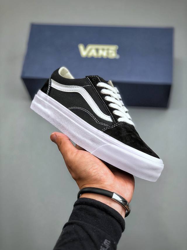 Vans Premium Old Skool 经典黑白 范斯官方 全新vps高阶支线 继承了vans Vault Og以及 Vans 安纳海姆的复古属性 完善鞋