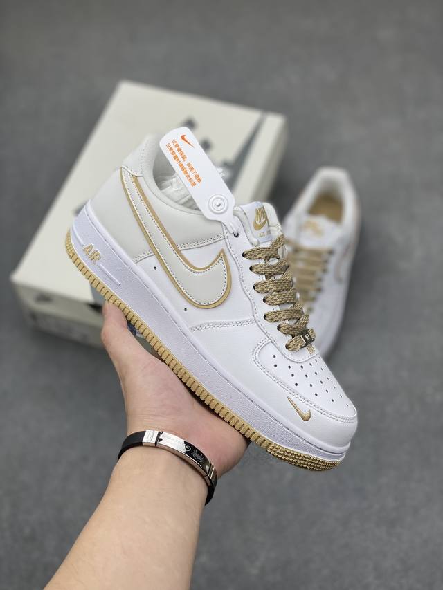 工厂套现福利特价 特价 原本地220版本 海外限量发售！公司级nike Air Force 1 '07 Low “米白黑满天星”空军一号 低帮 运动鞋 休闲鞋