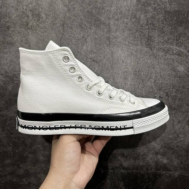 纯原ok版本 藤原浩品牌新作fragment Design X 法国奢华羽绒服品牌moncler盟可睐 蒙口 X Converse Chuck Taylor A