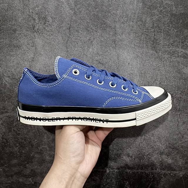 纯原ok版本 藤原浩品牌新作fragment Design X 法国奢华羽绒服品牌moncler盟可睐 蒙口 X Converse Chuck Taylor A