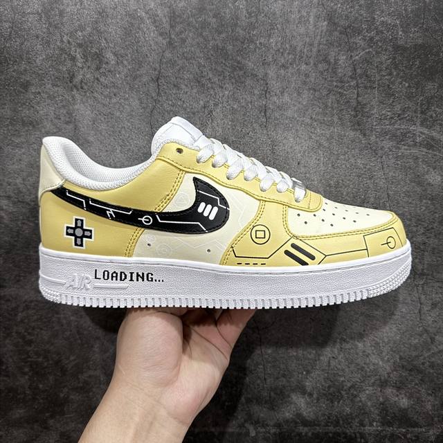 公司级 Nike Air Force 1 '07 Ps5电玩涂鸦 原楦头原纸板 纯正空军版型专注外贸渠道 全掌内置蜂窝气垫 #原盒配件 原厂中底钢印、拉帮完美