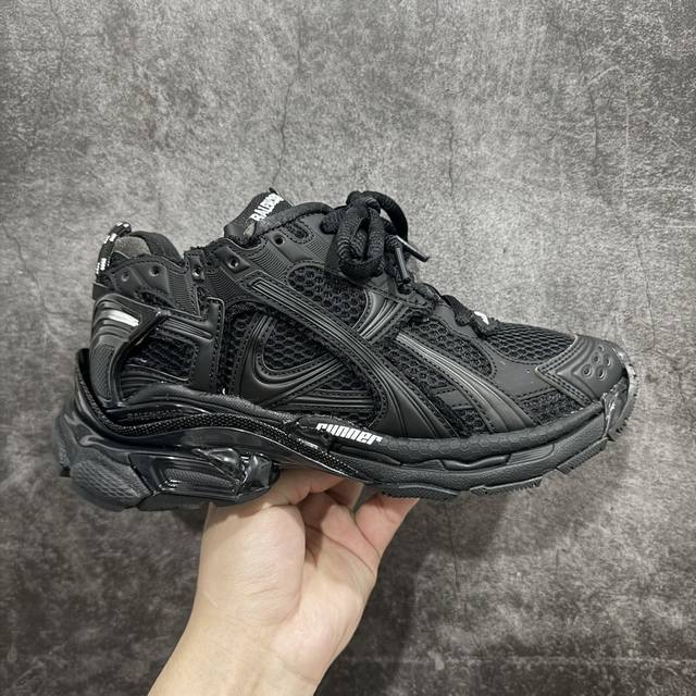 Xa版本 Balenciaga Runer 巴黎世家7代 破坏风 手工做旧款复古老爹鞋 全新版本出货 核心配合工厂优势供应 市场最优品质 鞋型细节做旧等都好于市