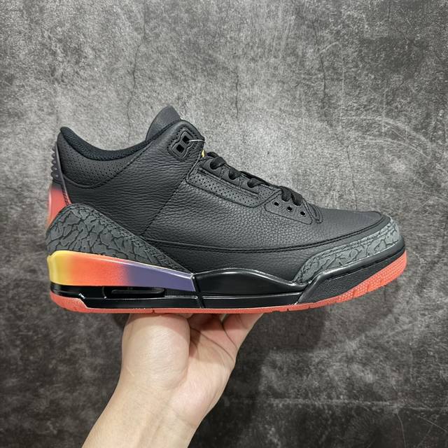 莞产裁片 J Balvin X Air Jordan Aj3 联名黑红 彩虹渐变 Fn034 01 圈内最强三代系列 匠心打造 开发时长超过半年 目前可过各类鉴