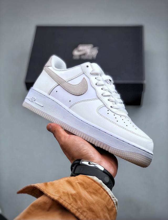 Nike Air Force 1 “奶油米白水晶” 空军一号低帮运动休闲板鞋 官方同步 原装级别 原楦头原纸板 打造纯正空军版型#专注外贸渠道 全掌内置蜂窝气垫