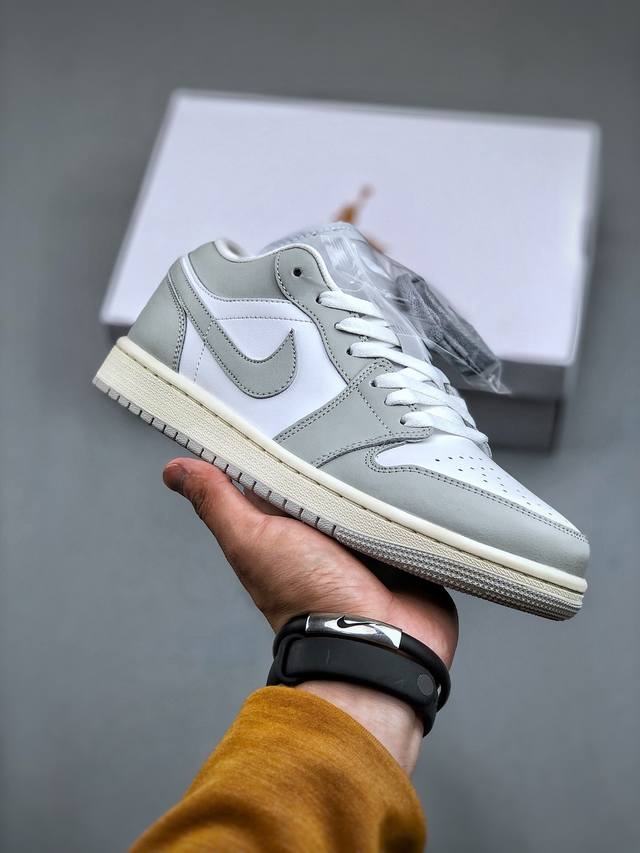 Air Jordan 1 Low Aj1 乔1白灰色 低帮文化篮球鞋 Dc0774-103 尺码36-46