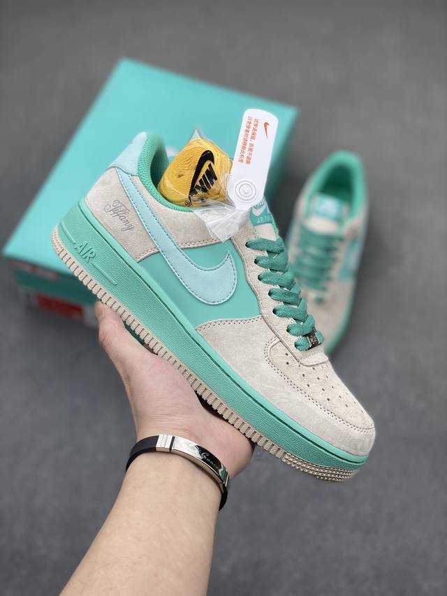 Nike Air Force 1 Low 07 蒂芙尼灰绿 原楦头原纸板 打造纯正低帮空军版型 专注外贸渠道 全掌内置蜂窝气垫 原盒配件 原厂中底钢印、拉帮完美