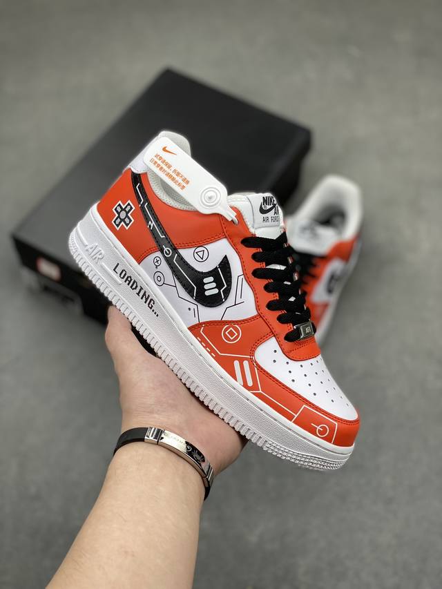 官方爆款定制 Ps5电玩主题nike Air Force 1 Low’07 白红黑空军一号低帮休闲板鞋 定制皮料 原楦原纸板 纯正空军版型 内置全掌气垫 货号：