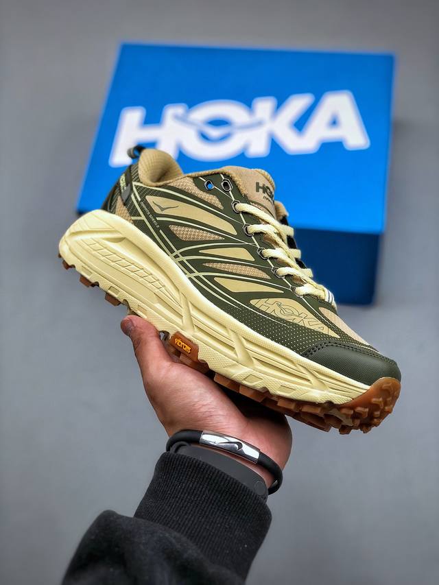 Hoka W Mafate Speed 2 全新配色 品牌来自于新西兰的毛利语，Hoka表示大地，One One表示飞越，连起来就是飞越地平线，One One不