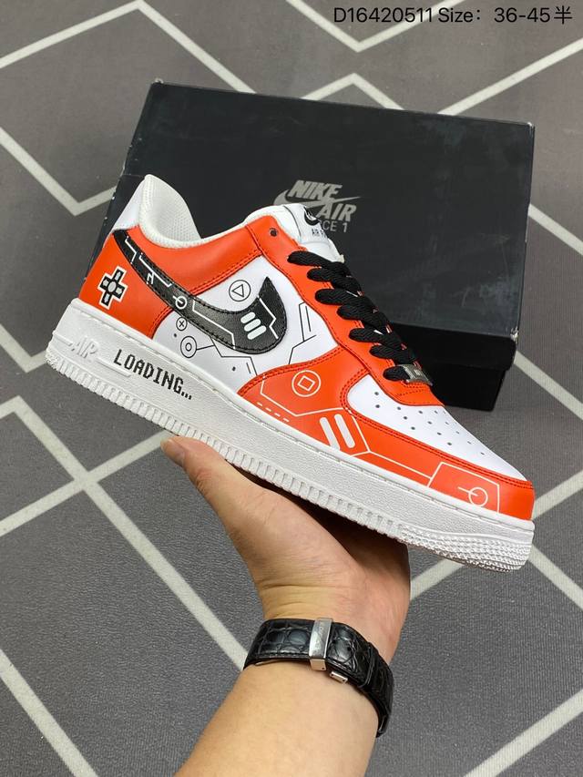 官方爆款定制 Ps5电玩主题nike Air Force 1 Low’07 白红黑空军一号低帮休闲板鞋 定制皮料 原楦原纸板 纯正空军版型 内置全掌气垫 货号：