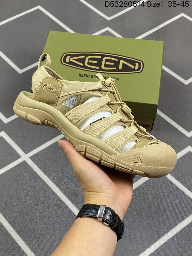 Keen Uneek Flat-M 夏季单品 人气户外休闲鞋品牌-科恩keen Uneek Flat-M 平底编织弹力穿搭溯溪涉水休闲户外凉鞋 #外贸订单出口品