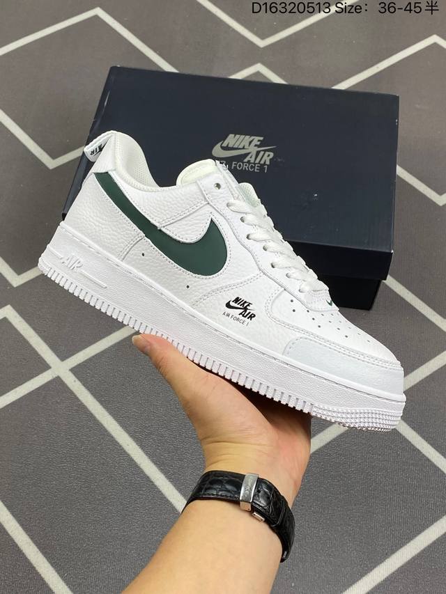 公司级 Nike Air Force 1 Mid Premium 黑白炫彩配色 空军一号低帮休闲板鞋 定制皮料 3M反光 原楦头原纸板 纯正版型 内置全掌气垫