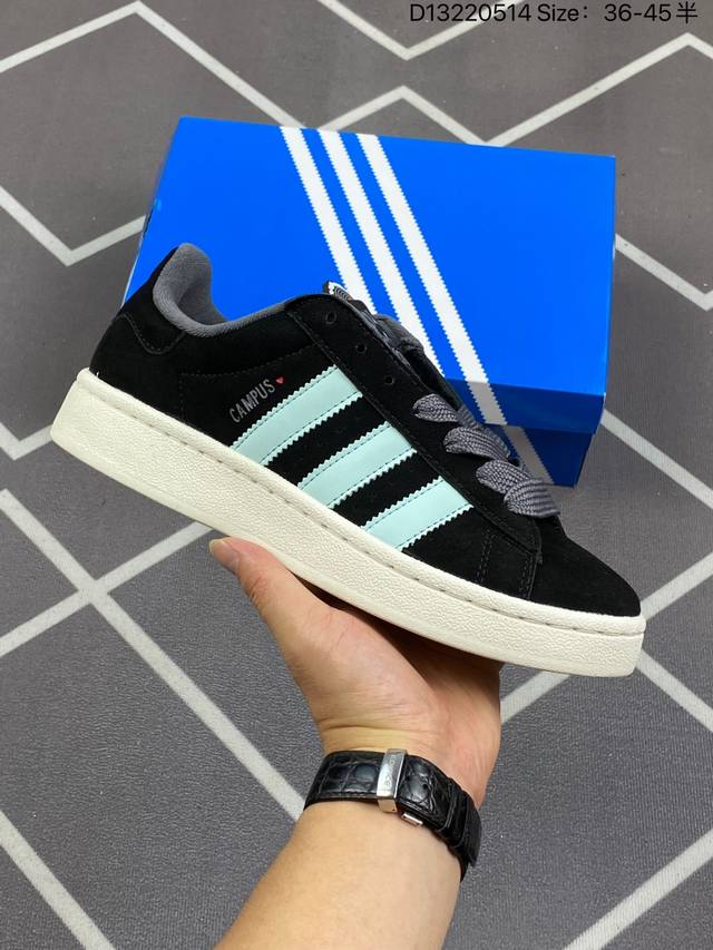 Adidas阿迪达斯.男女鞋 三叶草campus 00S 面包鞋复古休闲板鞋。千禧回潮！Adidas Campus 00S 经典再现！面包化的campus鞋款在