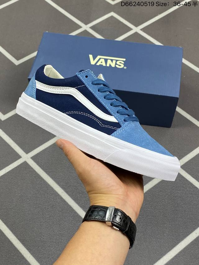 Vans 万斯 采用正确原装铝楦数据开发鸟嘴楦型版本范斯vans Sk8-Mid Reissue S改良低帮帆布休闲运动硫化滑板鞋。 类型：男女鞋 码数：35-