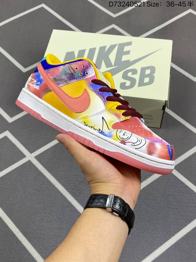 耐克nike Sb Dunk Low扣篮系列低帮休闲运动滑板板鞋采用软质牛剖皮鞋面材质#正确后跟反口里弧度#原厂中底布正确印刷#鞋垫嵌入缓震乳胶+Sole真气垫