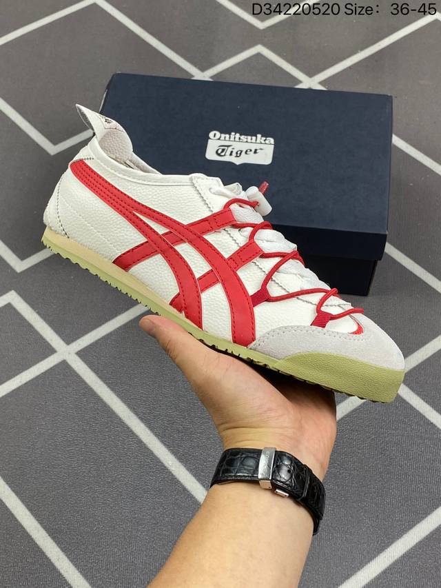 Onitsuka Tiger Mexico 66 龙年限定 板鞋 Mexico 66是鬼冢虎旗下最经典的款式，李小龙最喜欢的一款训练鞋休闲鞋！鞋身特有的虎爪造型