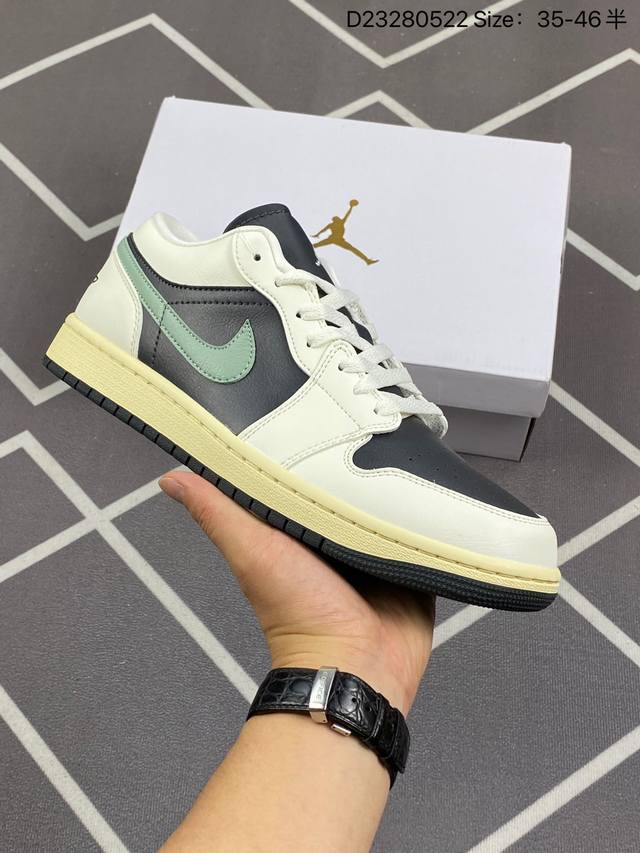 耐克 乔丹air Jordan 1 Low Aj1 乔1 乔丹1代aj1 低帮复古文化休闲运动篮球鞋。该鞋款从 1985 年元年款汲取设计灵感，焕新演绎简约经典