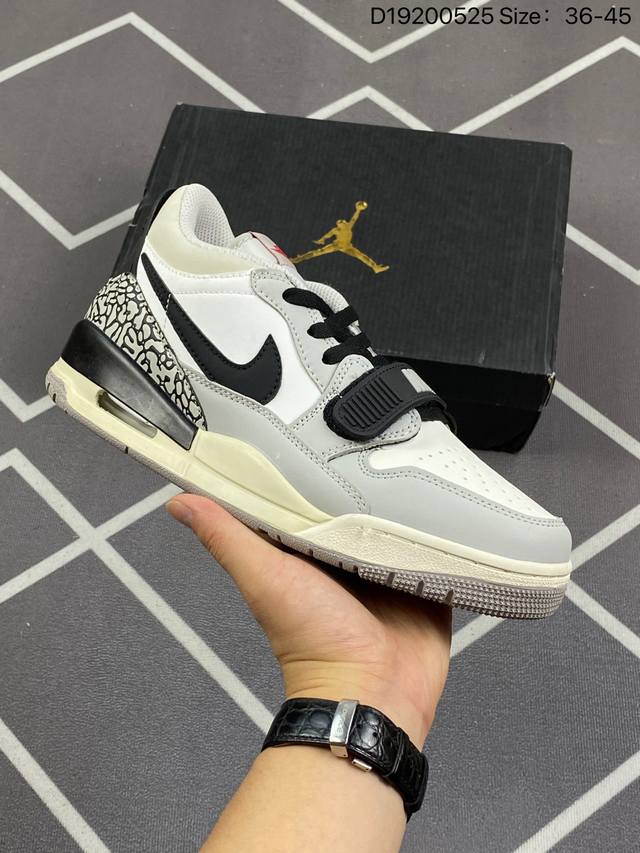 真标耐克nike Air Jordan Legacy 312 Low”White Pine Green“乔丹最强三合一混合版本低帮文化休闲运动篮球鞋 货号:Fn