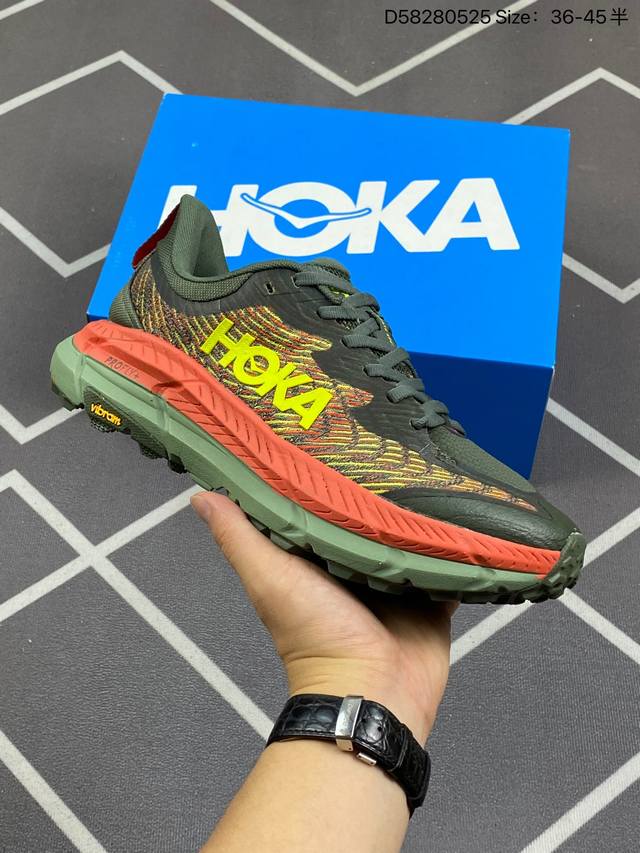 Hoka One One男女运动鞋，Mafate Speed 4 系列 飞速马法特4 减震回弹透气越野跑鞋。Mafatespeed 4 是需要舒适性和多功能性的