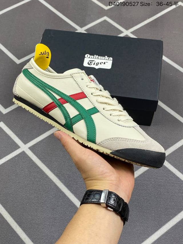 日产经典老牌-鬼塚虎 Onitsuka Tiger Mexico 66墨西哥系列复古经典百搭慢跑鞋 货号:Dl408 尺码:36 -45半 D40190527