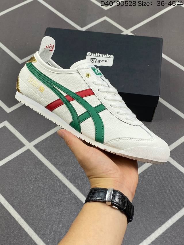 Onitsukatiger 鬼塚虎 Mexico 66 Slip On 官方2020全新配色帆布休闲跑步鞋 货号：1183B511 尺码：如图所示 编号：D40