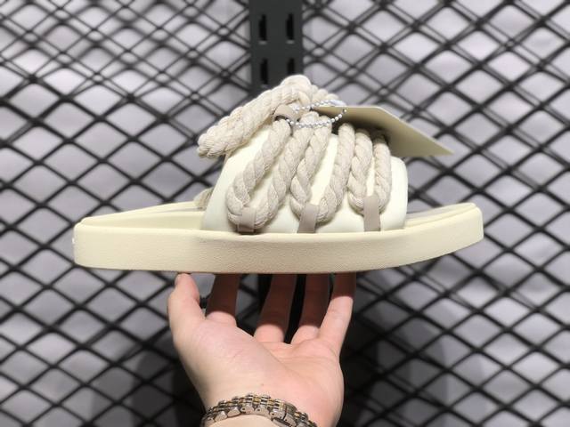 足下工业会所 Foot Industry Rope Slipper Sandals 系列 厚底粗麻绳鞋带 休闲运动拖鞋 东莞原产配置精致礼盒装 原楦型原数据纸板