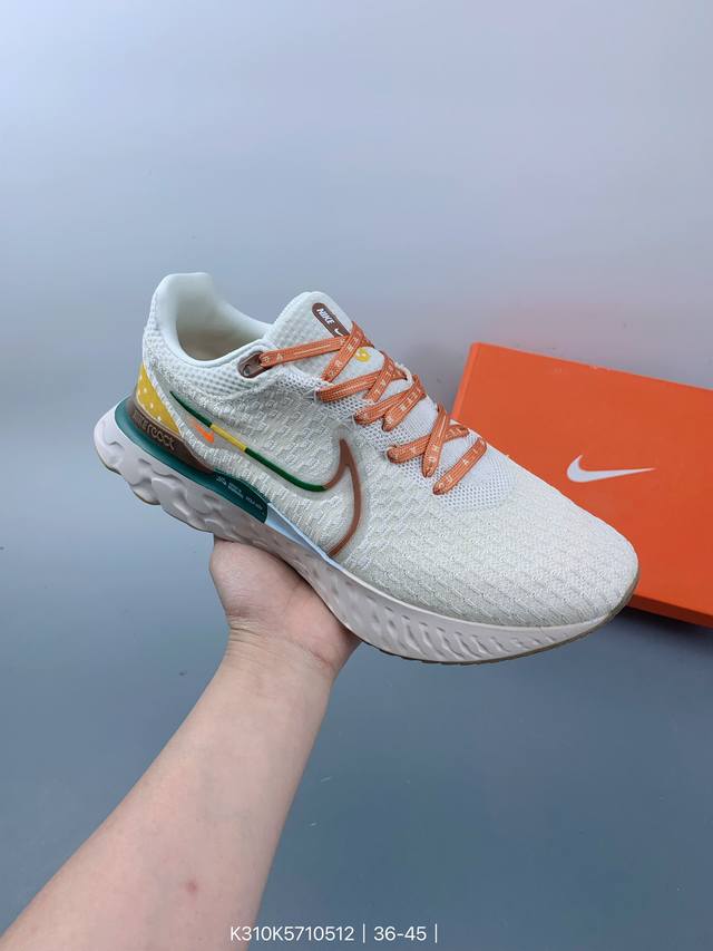 耐克nike React Infinity Run Fk 3瑞亚机能风疾速系列越野缓震休闲运动鞋。 Size：如图 编码：K310K57 12