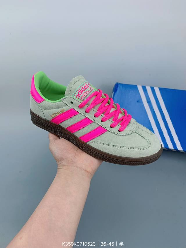 阿迪达斯adidas Handball男女板鞋低帮t字头 Size：如图 编码：K359K0710523