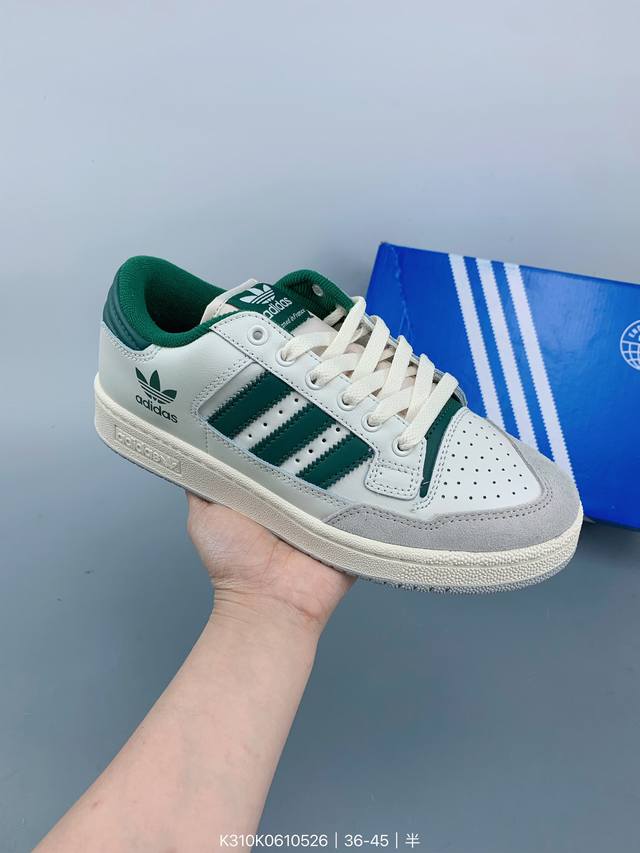 阿迪达斯adidas三草叶centennial 85 Low 休运闲板动鞋 复以古篮球的鞋外形基为础，采用拼革皮接，约简搭百，更加贴舒合适。中底侧内网格造型到起