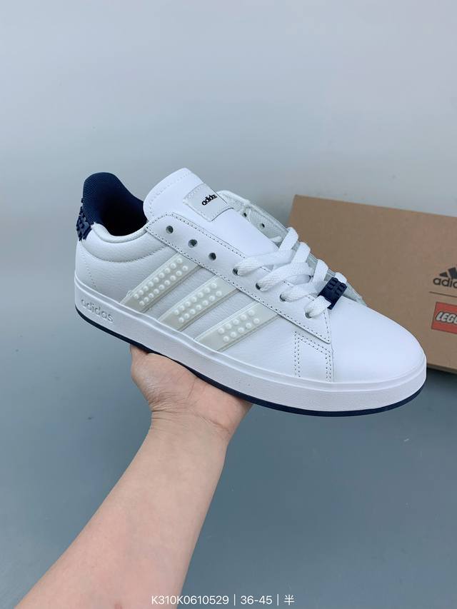 Legoxadidas Neogrand Court三叶草.男女鞋2023校园潮流风 情侣休闲板鞋 Size：如图 编码：K310K0610529