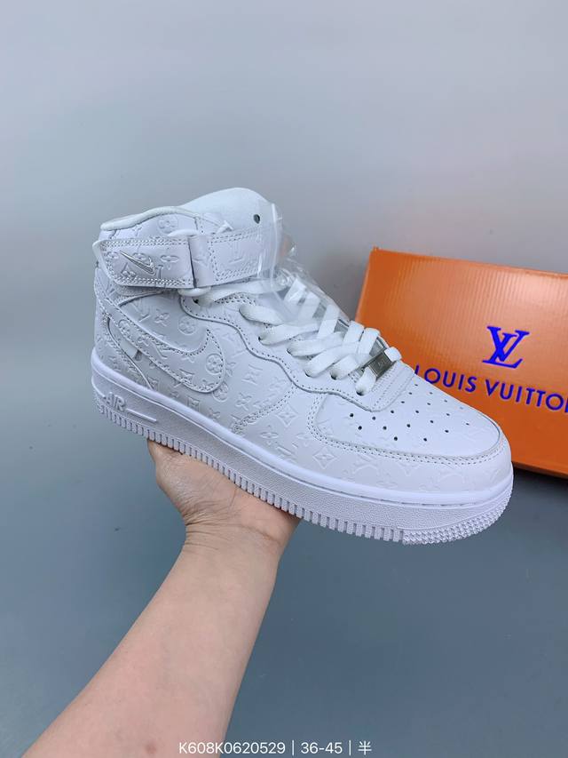 Nike Air Force 1 '07 Low Lv联名--空军一号 中帮 运动鞋 休闲鞋 折边针车 工艺难度大 原楦头原纸板 原装鞋盒 定制五金配件 内置全