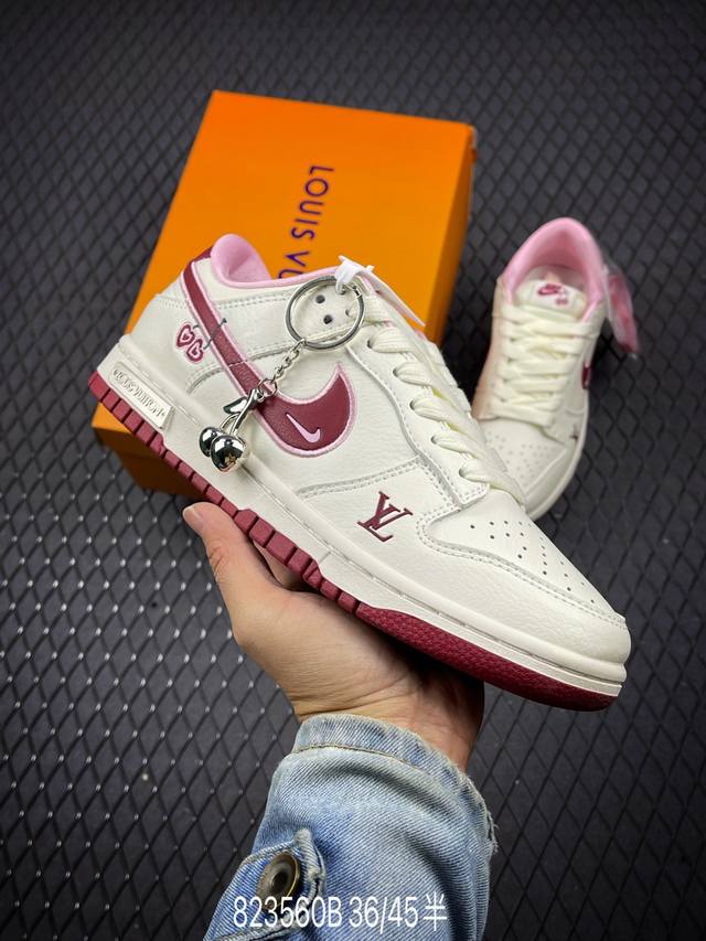 B Nk Sb Dunk Low 情人节限定-樱桃情人节 周年高端定制 低帮休闲板鞋 Xx2025-312 #定制鞋盒 大厂纯原品质出货 超高清洁度 皮料切割干