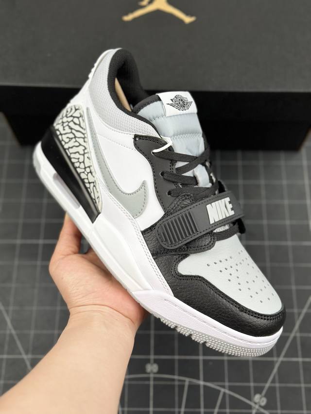 核心私 Air Jordan Legacy Aj312 Low 低帮复古篮球鞋 灰白黑烟灰 市场最强独一档产物 全套原纸板楦头开发 原厂大底磨具加持立体防滑纹理