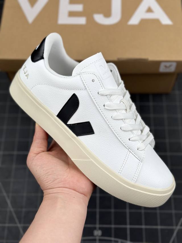 核心私 法国国民板鞋品牌 维佳veja Campo Chrome Free Low Sneakers 坎波铬系列经典时尚百搭薄底休闲运动小白板鞋 本款veja