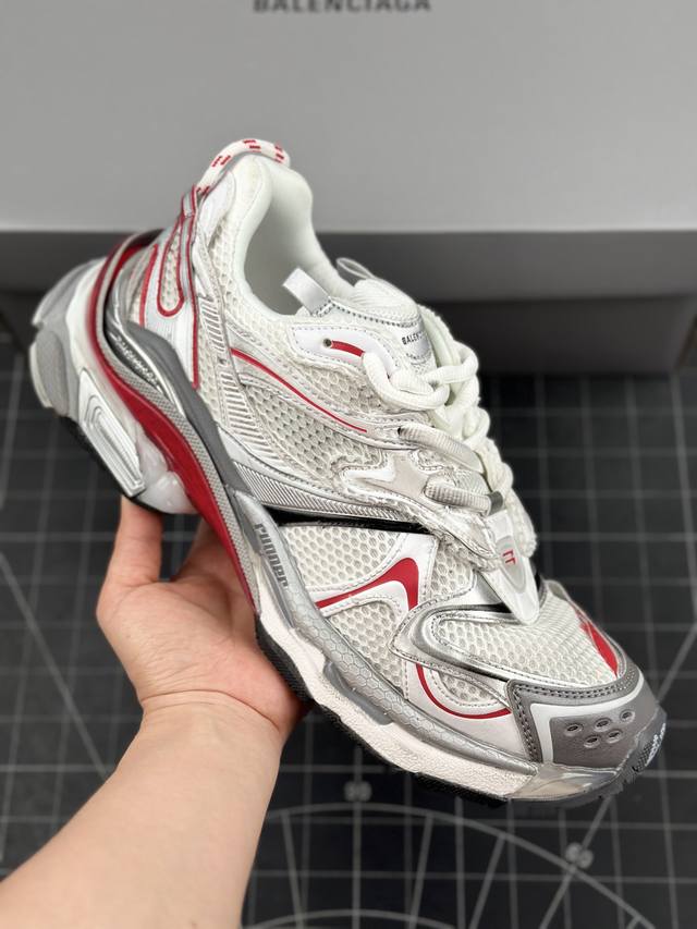 核心私 I8版 高奢品牌-巴黎世家balenciaga Runner Sneaker 慢跑系列低帮复古野跑潮流姥爹风百搭休闲运动慢跑鞋 男女鞋原版一致配件防尘袋