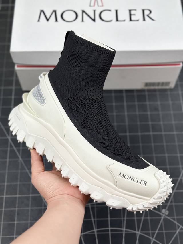 核心私 Moncler Trailgrip Gore-Tex 蒙口越野旅行系列高帮袜子鞋厚底轻量户外登山运动 盟可睐moncler Trailgrip鞋履新季系