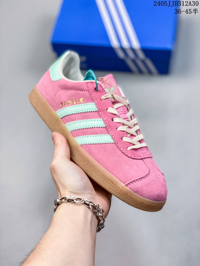 头层公司级真标半码阿迪达斯三叶草adidas Originals Samba Vegan Og”Spd“桑巴舞系列绅士德训足球风百搭低帮休闲运动板鞋 size：