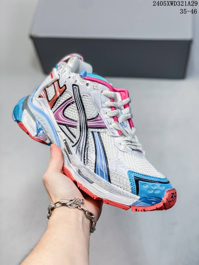 Balenciaga Runner Sneaker 巴黎世家七代慢跑系列低帮复古野跑潮流运动鞋老爹鞋 840330Asooi 35-46 05Xwd321A29