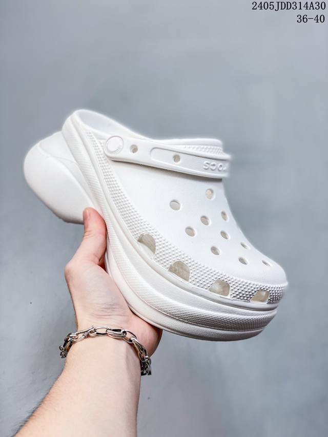 Crocs 卡骆驰 男女鞋原环保材料,软包无鞋盒美国休闲鞋履品牌 卡骆驰 Crocs Duet Max Ii 2 Clog Sandals 迪埃2代系列厚底户外