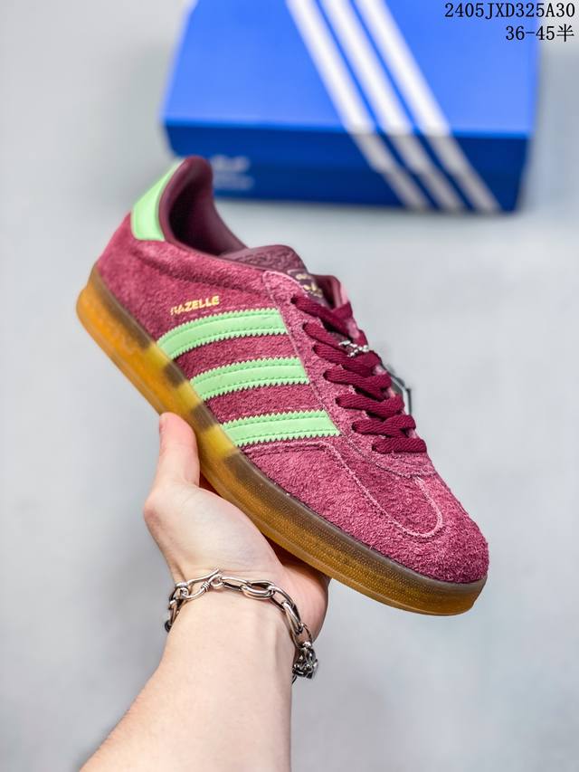 阿迪达斯三叶草adidas Originals Samba Vegan Og”Spd“桑巴舞系列绅士德训足球风百搭低帮休闲运动板鞋 05Jxd325A31